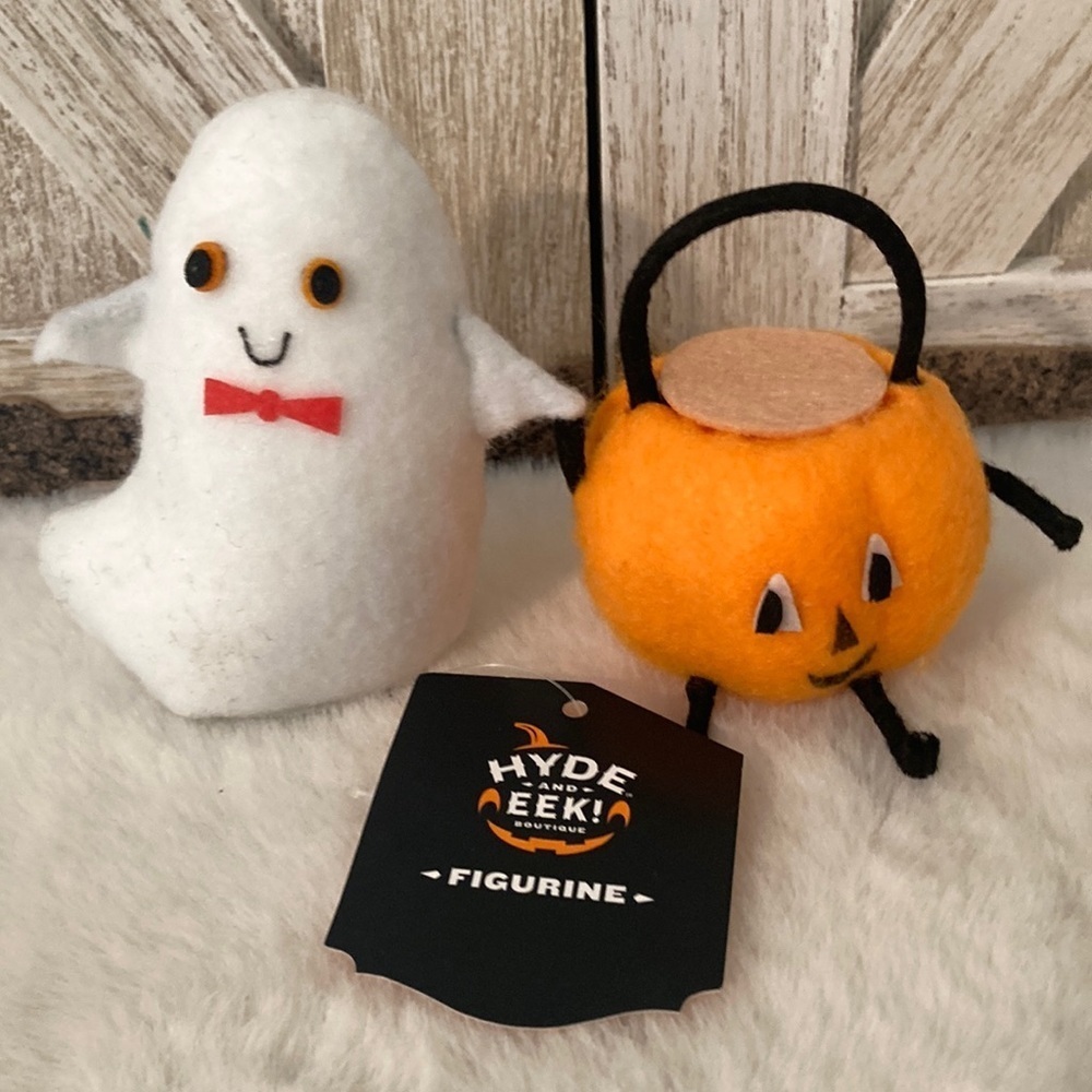 Target Hyde and Eek Halloween Ghost and Jack O Lantern Figurine